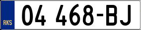 Trailer License Plate